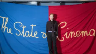 Tilda Swinton’s “Ongoing” Exhibit Honors Work with Queer Collaborators Jarman, Almodóvar, and Guadagnino